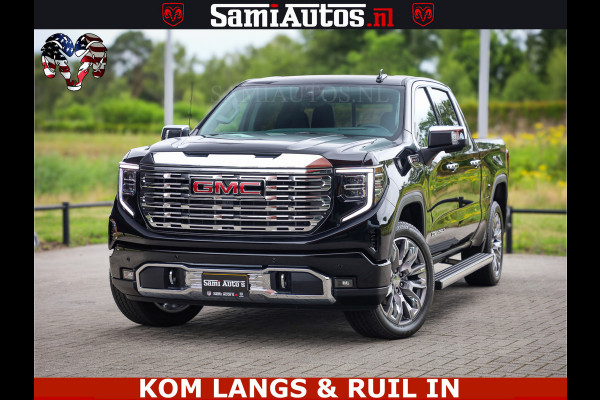 GMC Sierra DENALI | All-In Prijs | 6,2 V8 Full Option | De Meest Luxe Pick-Up in zijn Klasse | Comfortabele Dubbele Cabine met Royale 5 Zitplaatsen | BPM vrij | Nu Leverbaar uit Voorraad | Voorraad Nr 1788