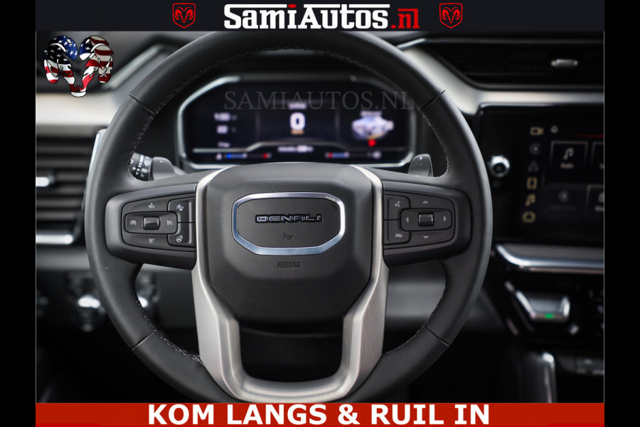GMC Sierra DENALI | All-In Prijs | 6,2 V8 Full Option | De Meest Luxe Pick-Up in zijn Klasse | Comfortabele Dubbele Cabine met Royale 5 Zitplaatsen | BPM vrij | Nu Leverbaar uit Voorraad | Voorraad Nr 1788