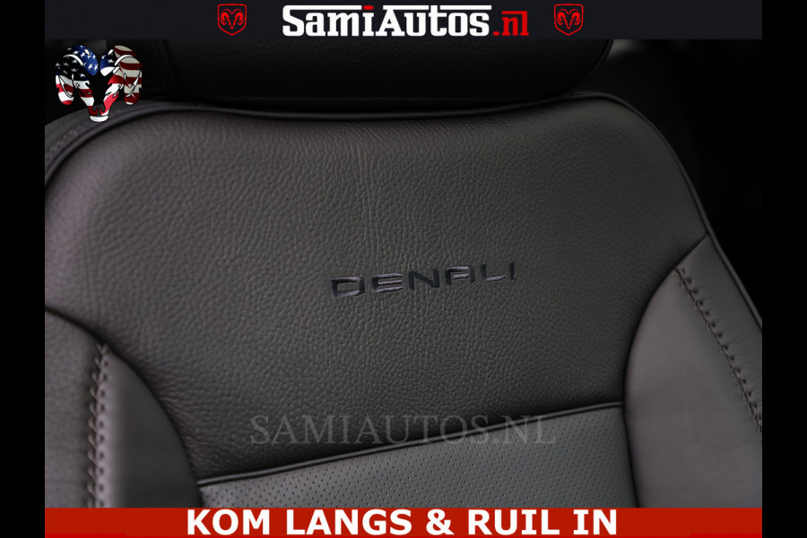 GMC Sierra DENALI 6.2 V8 426PK Full Option | De Meest Luxe Pick-Up in zijn Klasse | Comfortabele Dubbele Cabine met Royale 5 Zitplaatsen | BPM vrij | Nu Leverbaar uit Voorraad | Voorraad Nr 1924 | De specialist in Amerikaanse pick‑ups in Nederland en Europa.