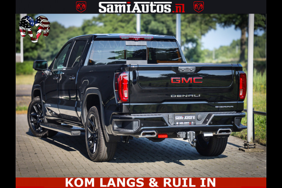 GMC Sierra DENALI 6.2 V8 426PK Full Option | De Meest Luxe Pick-Up in zijn Klasse | Comfortabele Dubbele Cabine met Royale 5 Zitplaatsen | BPM vrij | Nu Leverbaar uit Voorraad | Voorraad Nr 1924 | De specialist in Amerikaanse pick‑ups in Nederland en Europa.