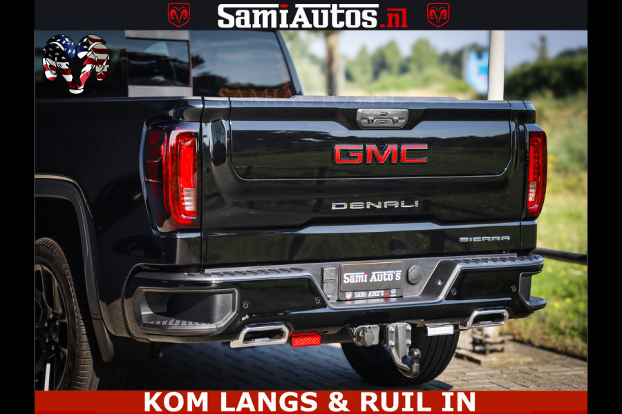 GMC Sierra DENALI 6.2 V8 426PK Full Option | De Meest Luxe Pick-Up in zijn Klasse | Comfortabele Dubbele Cabine met Royale 5 Zitplaatsen | BPM vrij | Nu Leverbaar uit Voorraad | Voorraad Nr 1539 | De specialist in Amerikaanse pick‑ups in Nederland en Europa.