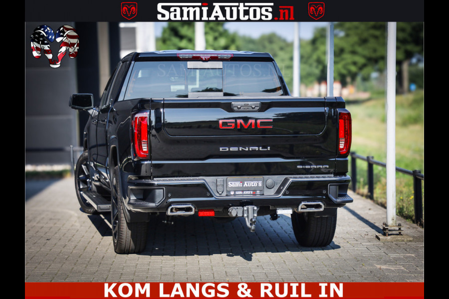 GMC Sierra DENALI 6.2 V8 426PK Full Option | De Meest Luxe Pick-Up in zijn Klasse | Comfortabele Dubbele Cabine met Royale 5 Zitplaatsen | BPM vrij | Nu Leverbaar uit Voorraad | Voorraad Nr 1539 | De specialist in Amerikaanse pick‑ups in Nederland en Europa.