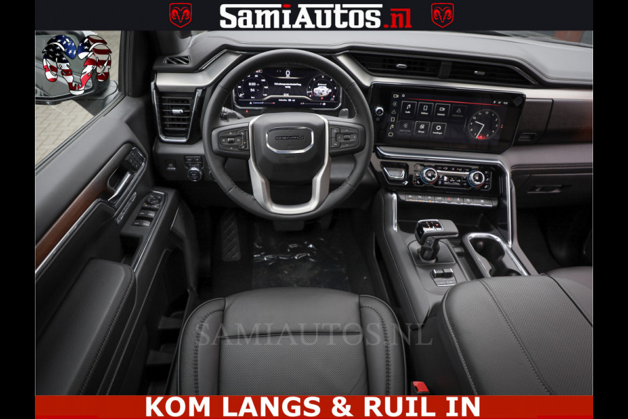 GMC Sierra DENALI 6.2 V8 426PK Full Option | De Meest Luxe Pick-Up in zijn Klasse | Comfortabele Dubbele Cabine met Royale 5 Zitplaatsen | BPM vrij | Nu Leverbaar uit Voorraad | Voorraad Nr 1539 | De specialist in Amerikaanse pick‑ups in Nederland en Europa.
