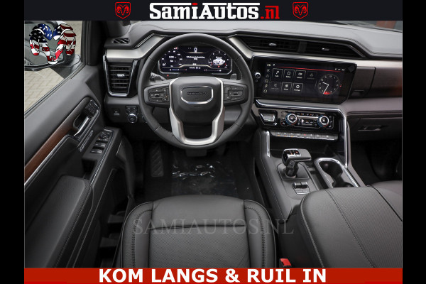 GMC Sierra DENALI 6.2 V8 426PK Full Option | De Meest Luxe Pick-Up in zijn Klasse | Comfortabele Dubbele Cabine met Royale 5 Zitplaatsen | BPM vrij | Nu Leverbaar uit Voorraad | Voorraad Nr 1539 | De specialist in Amerikaanse pick‑ups in Nederland en Europa.