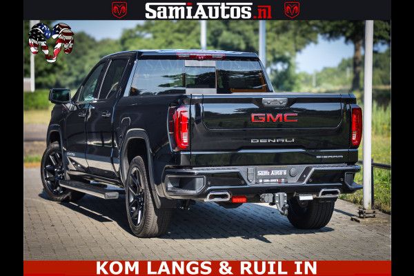 GMC Sierra DENALI 6.2 V8 426PK Full Option | De Meest Luxe Pick-Up in zijn Klasse | Comfortabele Dubbele Cabine met Royale 5 Zitplaatsen | BPM vrij | Nu Leverbaar uit Voorraad | Voorraad Nr 1539 | De specialist in Amerikaanse pick‑ups in Nederland en Europa.