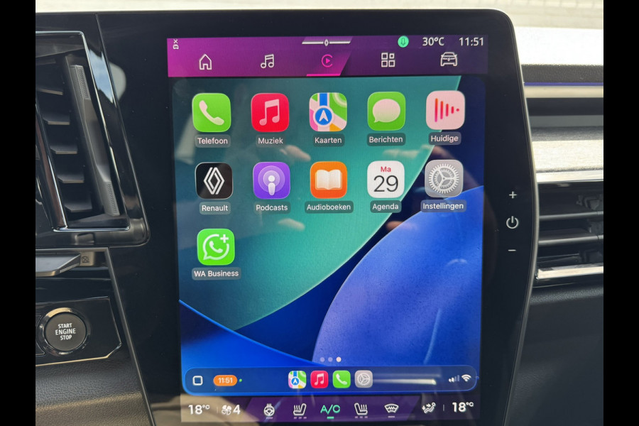 Renault Austral 1.2 E-Tech full hybrid 200 Techno Automaat Digital Dash Camera+Pdc Stoel/stuur/voorruitverwarming Carplay Cllima