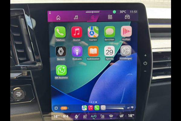 Renault Austral 1.2 E-Tech full hybrid 200 Techno Automaat Digital Dash Camera+Pdc Stoel/stuur/voorruitverwarming Carplay Cllima