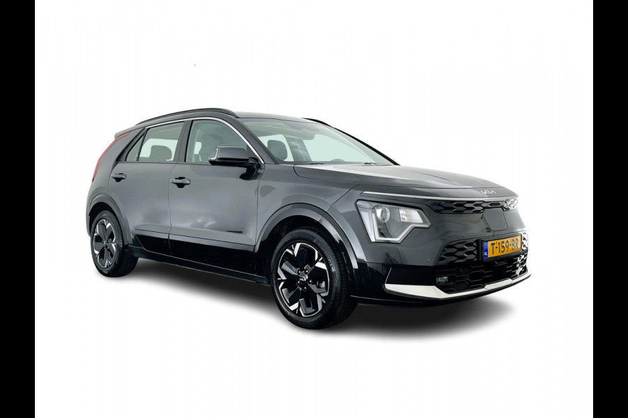 Kia Niro EV DynamicLine 64.8 kWh [3-Fase-11kW] {SoH-96%} (INCL.BTW) Aut. *LEATHER-FABRIC | ADAPTIVE-CRUISE | DIGI-COCKPIT | KEYLESS | CAMERA | DAB | COMFORTSEATS | SHIFTPADDLES | ECC | PDC | 17''ALU*