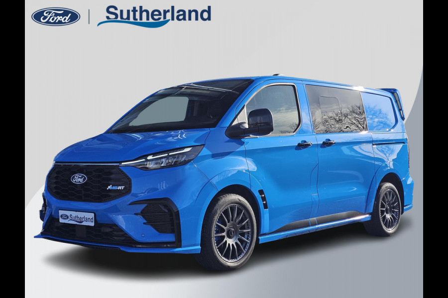 Ford Transit Custom 320 2.5 PHEV L1H1 MS-RT DC Trekhaak! | Dubbele Cabine | Dubbele zijschuifdeur | Keyless entry | Lederen sportstoelen | Elektrische zijschuifdeur | Virtual cockpit | Fabrieksgarantie tm. 16-04-2029