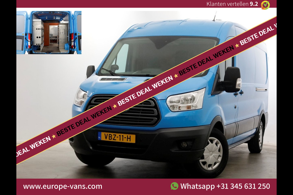 Ford Transit 350 2.0 TDCI 130pk E6 L3H2 Trend Airco/Camera/2x Schuifdeur 10-2019