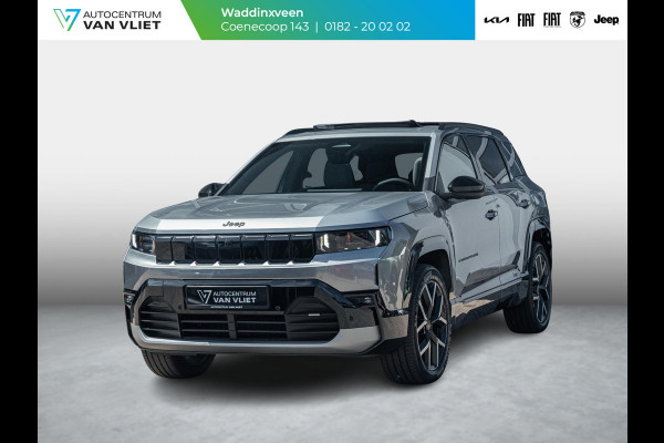 Jeep Compass First Edition 74 kWh | Adapt. Cruise | Camera | Carplay | 20" | Elektr. A-Klep | Navi | Winter Pack | Schuif/Kanteldak | Premium Pack | Conv. Pack | Warmtepomp
