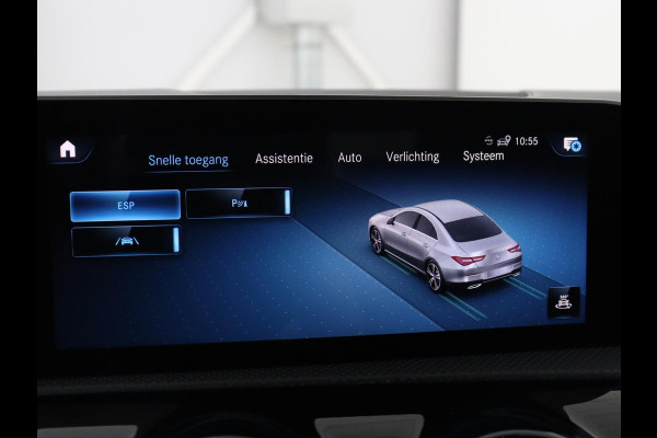 Mercedes-Benz CLA-Klasse 180 Business Solution Progressive | Stoelverwarming | Carplay | Sfeerverlichting | Half leder | Camera | Navigatie | Widescreen | Full LED | Park Assist | DAB | 18'' velgen | Cruise control