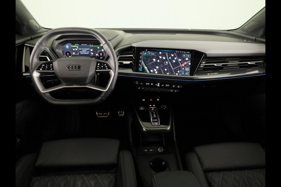 Audi Q4 Sportback e-tron 45 quattro S Edition 82 kWh 286pk | Panoramadak | lederen bekleding | SONOS premium Audio | Parkeercamera|