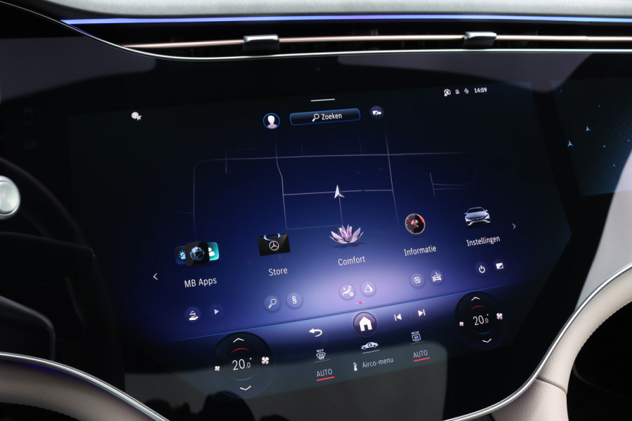 Mercedes-Benz EQS 350 Exclusive Line 118 kWh | Manufaktur | Hyperscreen | Luchtvering | Achterasbesturing | Comfortpakket Plus Achter | Burmester | Soft-Close | Massage | HUD | MBUX Tablet |