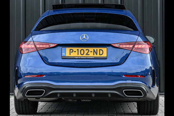 Mercedes-Benz C-Klasse 180 AMG Line | NL-Auto | Panoramadak | Night-Pakket | Ambiance Interieur | Camera | Elektr. Verst. Voorstoelen + Verwarming |