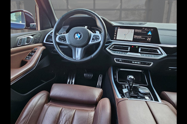 BMW X5 xDrive45e High Executive M-Sport | Luchtvering |  Elek. trekhaak | Safety pack | Achterasbesturing | HUD | M aerodynamica | Leder |