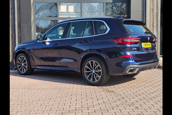 BMW X5 xDrive45e High Executive M-Sport | Luchtvering |  Elek. trekhaak | Safety pack | Achterasbesturing | HUD | M aerodynamica | Leder |