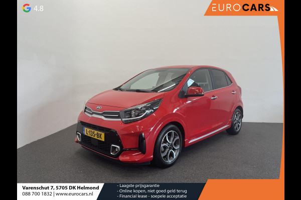 Kia Picanto 1.0 DPi GT-Line Leder Keyless Navigatie Apple Carplay/Android Auto Stoelverwarming Lichtmetalen Velgen Cruise Control Climate Control Camera Parkeer sensoren Bluetooth