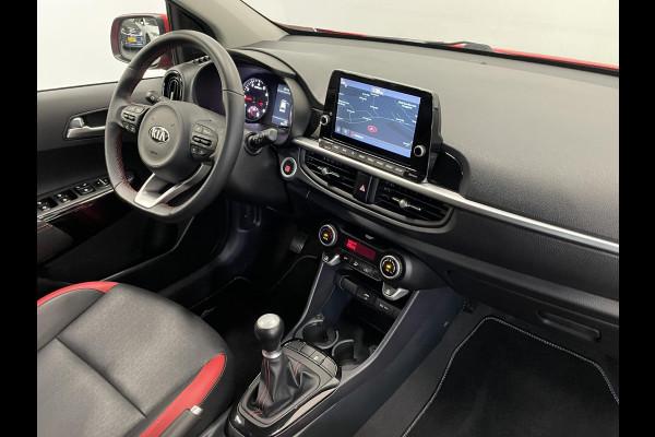 Kia Picanto 1.0 DPi GT-Line Leder Keyless Navigatie Apple Carplay/Android Auto Stoelverwarming Lichtmetalen Velgen Cruise Control Climate Control Camera Parkeer sensoren Bluetooth