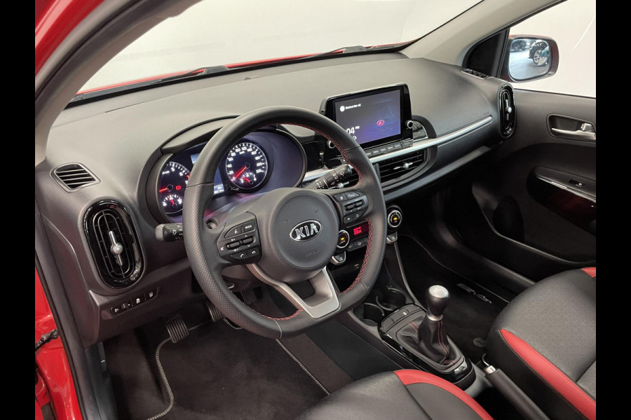 Kia Picanto 1.0 DPi GT-Line Leder Keyless Navigatie Apple Carplay/Android Auto Stoelverwarming Lichtmetalen Velgen Cruise Control Climate Control Camera Parkeer sensoren Bluetooth