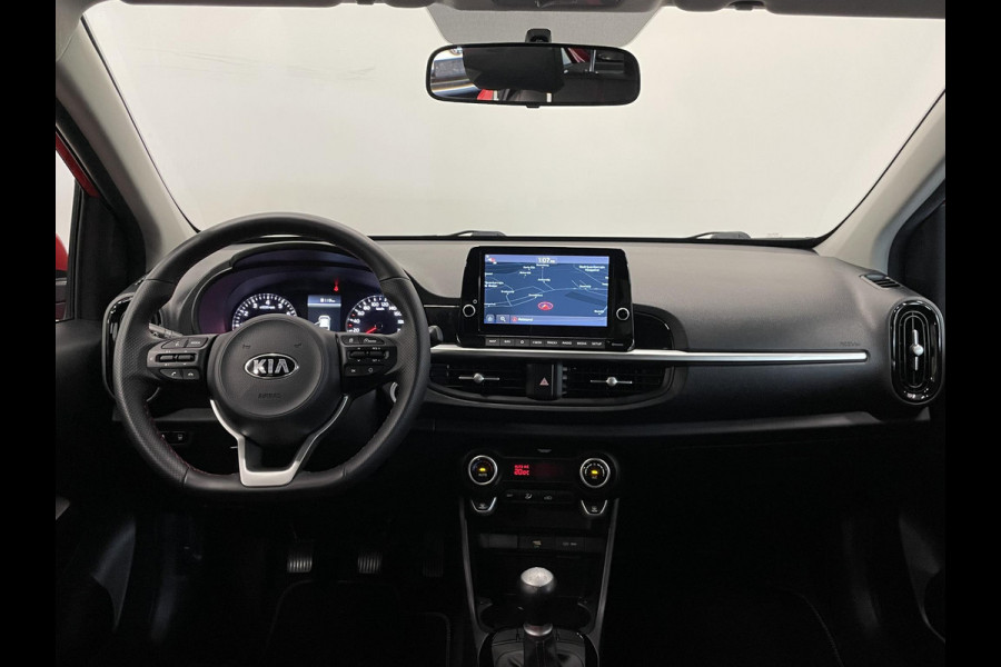 Kia Picanto 1.0 DPi GT-Line Leder Keyless Navigatie Apple Carplay/Android Auto Stoelverwarming Lichtmetalen Velgen Cruise Control Climate Control Camera Parkeer sensoren Bluetooth