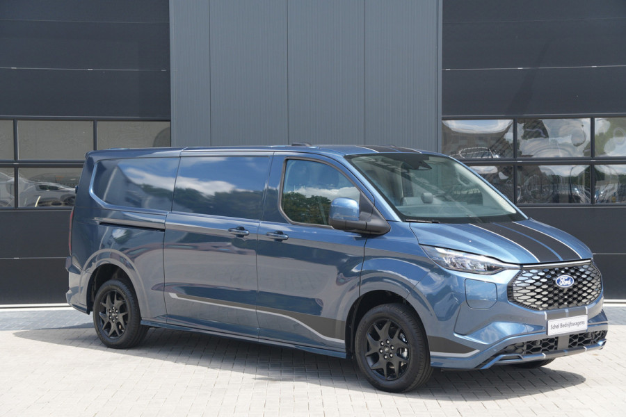 Ford E-Transit Custom 320 L2H1 Sport 71 kWh 218pk - 2x Schuif - Stoel/Stuurverwarming - Cruise - Keyless - Rijklaar