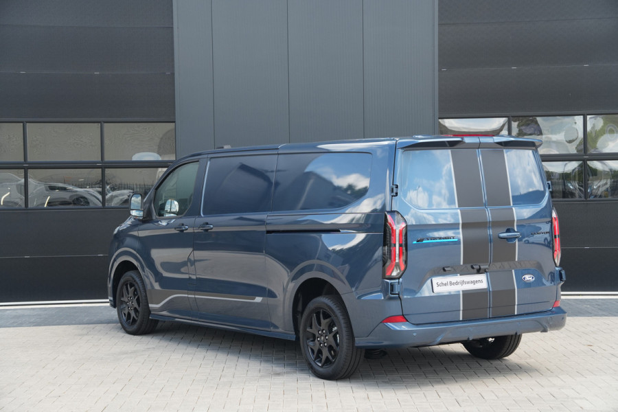 Ford E-Transit Custom 320 L2H1 Sport 71 kWh 218pk - 2x Schuif - Stoel/Stuurverwarming - Cruise - Keyless - Rijklaar