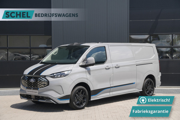 Ford E-Transit Custom 320 L2H1 Sport 71 kWh 218pk - 2x Schuif - Stoel/Stuurverwarming - Cruise - Keyless - Rijklaar