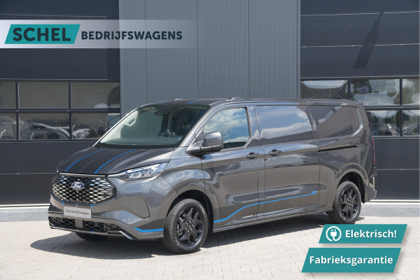 Ford E-Transit Custom 320 L2H1 Sport 71 kWh 218pk2x Schuif - Stoel/Stuurverwarming - Cruise - Keyless - Rijklaar