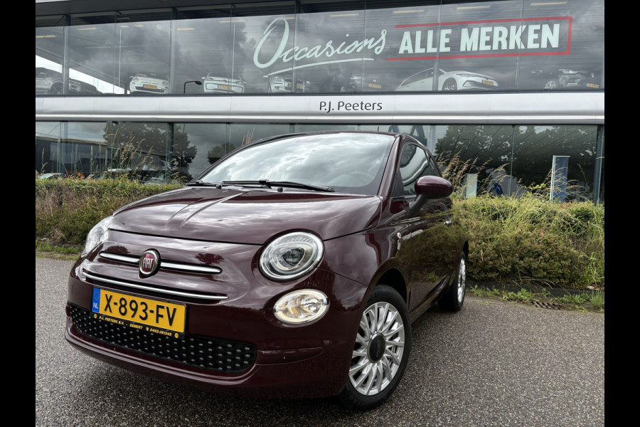 Fiat 500 1.2 lounge Airco - Apple carplay - Navigatie - Parkeersensoren achter - Licht metalen velgen 15 inch - Cruise control - Bluetooth - Radio - Start/stop systeem - Elektrische ramen