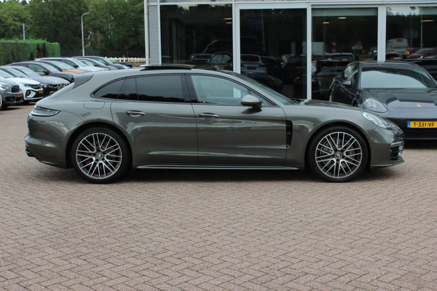 Porsche Panamera Sport Turismo 2.9 4 E-Hybrid / Panoramadak / 360Camera / Head-up / Softclose / Sportdesign+Chrono / 21'' / Sportuitlaat / Bose / Keyless / Stoelverwarming 4x / Stoelventilatie / Stuurverwarming / Dodehoek / DAB / ACC