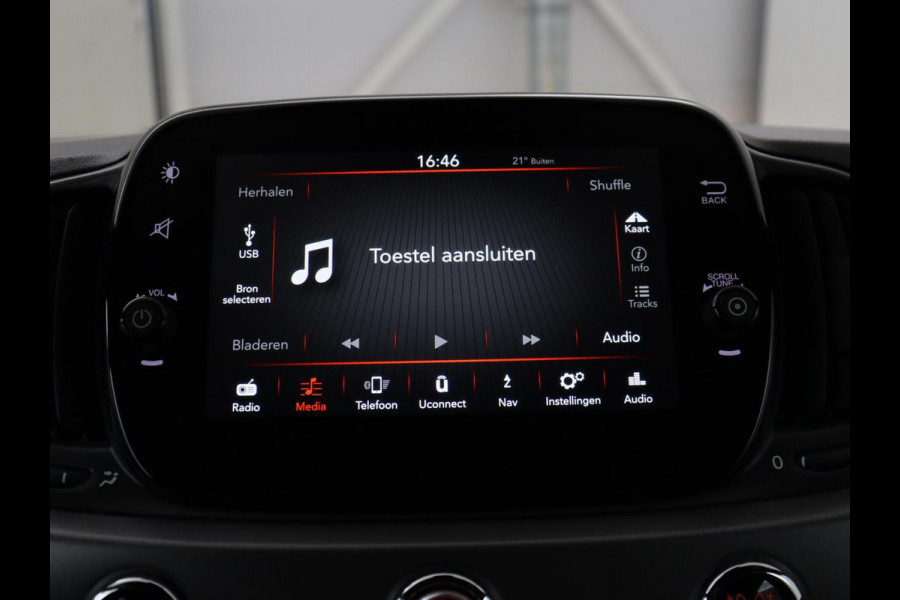 Fiat 500 0.9 TwinAir Turbo Sport Navigatie | Cruise control | DAB radio | Bluetooth | Half leder bekleding | Uconnect | Airco