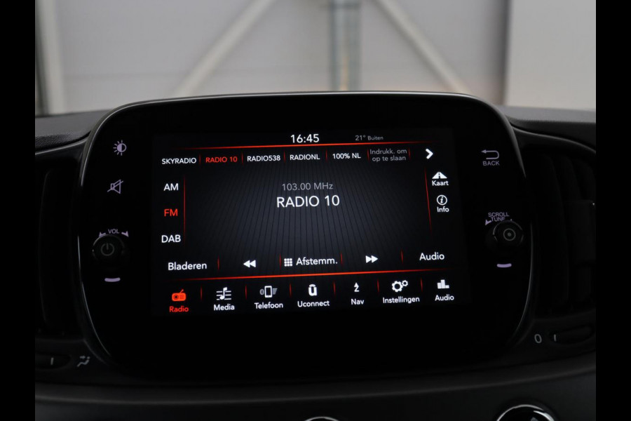 Fiat 500 0.9 TwinAir Turbo Sport Navigatie | Cruise control | DAB radio | Bluetooth | Half leder bekleding | Uconnect | Airco
