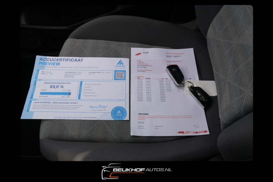 Volkswagen ID.3 58 kWh Adapt Cruise Parkeersensoren Soh 93%
