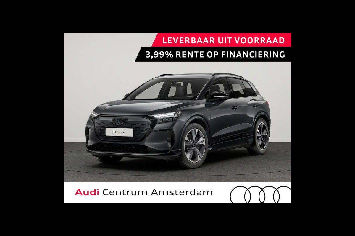 Audi Q4 e-tron S edition 82 kWh 286 pk | Techniekpakket plus | Winterpakket | Trekhaak | Optiekpakket zwart-glanzend |