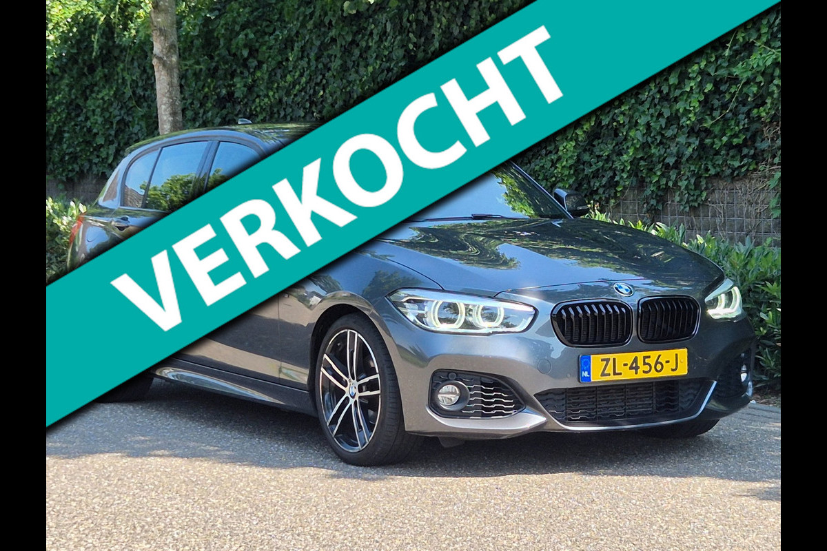 BMW 1-serie M Sport Edition Apple CarPlay LM Velgen Trekhaak LED NAP Black Panel dash 118i M Sport Edition