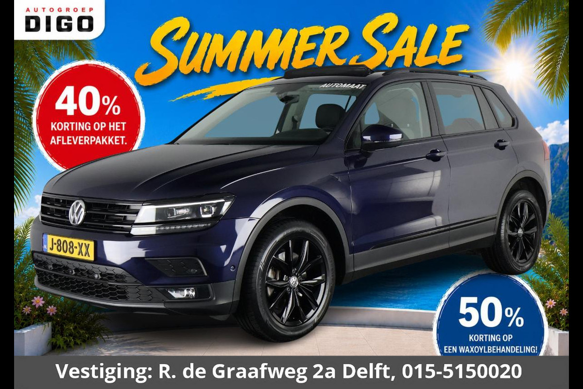 Volkswagen Tiguan 2.0 TSI 4Motion Highline Business Automaat | 360° Camera | Trekhaak | Vol leer | Stoelverwarming | Schuif-/Kanteldak |