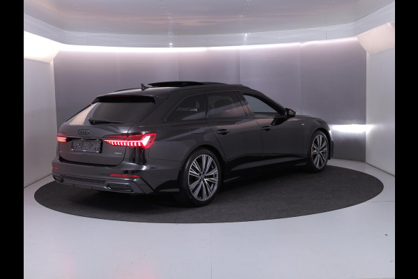 Audi A6 Avant 55 TFSI e quattro Pro Line S Competition 367 pk S-tronic | Navigatie | Panoramadak | Parkeersensoren | Achteruitrijcamera | Lederen bekleding | Stoelverwarming | S-Line |