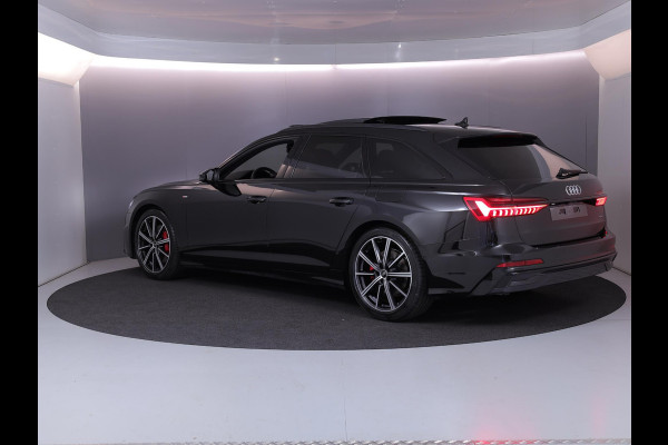 Audi A6 Avant 55 TFSI e quattro S edition Competition 367 pk S-tronic | Verlengde garantie | Navigatie | Panoramadak | Trekhaak (wegklapbaar) | Parkeersensoren (Park assist) | Rondomzicht camera | Lederen bekleding | S-Line |