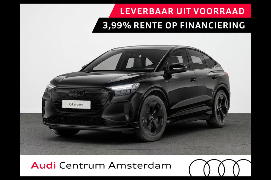 Audi Q4 Sportback e-tron S edition 82 kWh 286 pk | Techniekpakket plus | Glazen panoramadak | Optiekpakket zwart-glanzend | Trekhaak |