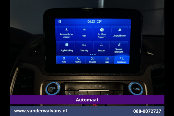Ford Transit Connect 1.5 EcoBlue 120pk Automaat L2H1 Euro6 Airco | 2x Zijdeur | 3-Zits | Camera | Navigatie | Cruisecontrol Apple Carplay, Android Auto, Stoelverwarming, Verwarmde voorruit, Parkeersensoren, Bijrijdersbank
