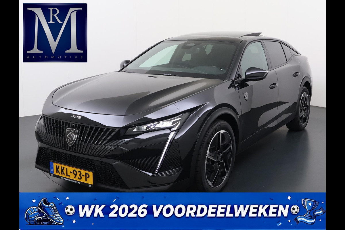 Peugeot e-408 GT 58 kWh VAN: 42.900,- VOOR: 37.877,- UW WKVOORDEEL: 5.023,- | NIEUWE AUTO 13KM!| FULL OPTION| PANO| FOCAL AUDIO| 360 CAMERA| ELEKTRISCHE ACHTERKLEP| ELEK. STOELEN| STOEL + STUURVERWARMING MET MASSAGE|