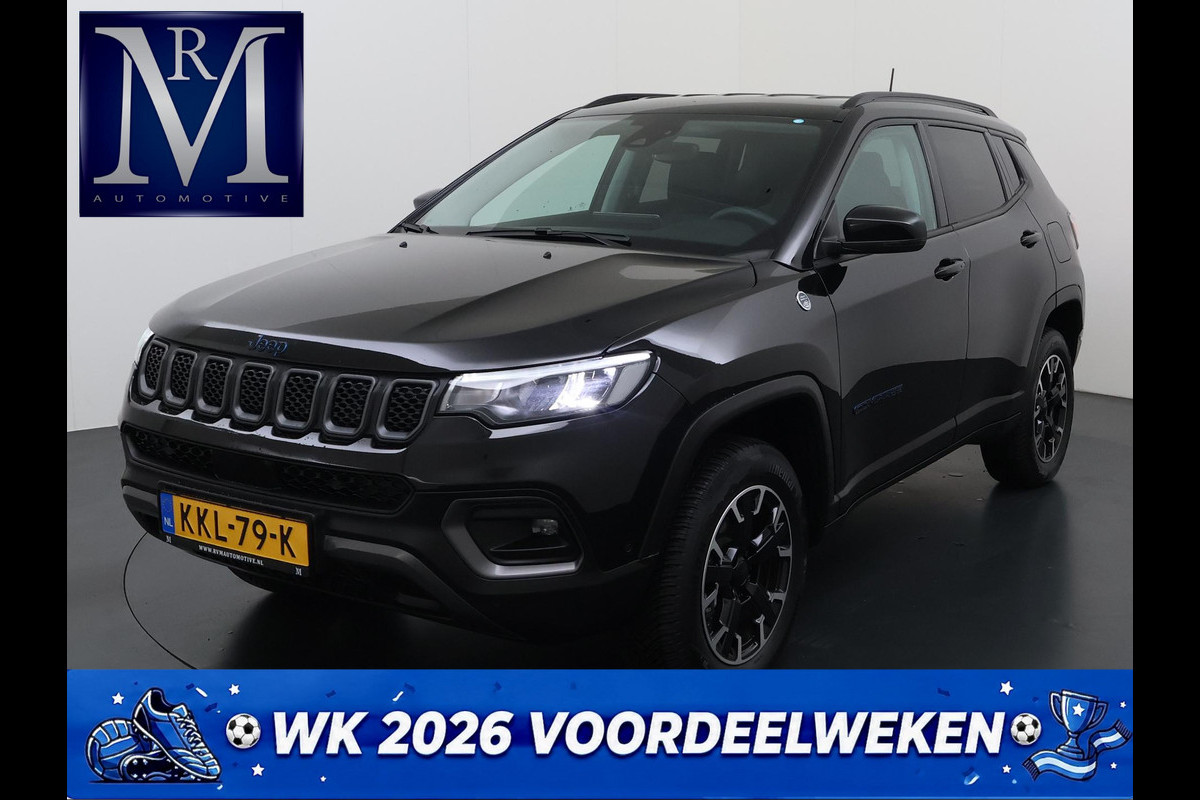 Jeep Compass 4xe 240 Plug-in Hybrid Electric Trailhawk VAN: 31.900,- VOOR: 28.877,- UW WKVOORDEEL: 3.023,- | 1.3 Plug-In Hybrid | 4WD PHEV | ADAPTIVE CRUISE CONTROL | ACHTERUIT RIJ CAMERA | 20.000KM |