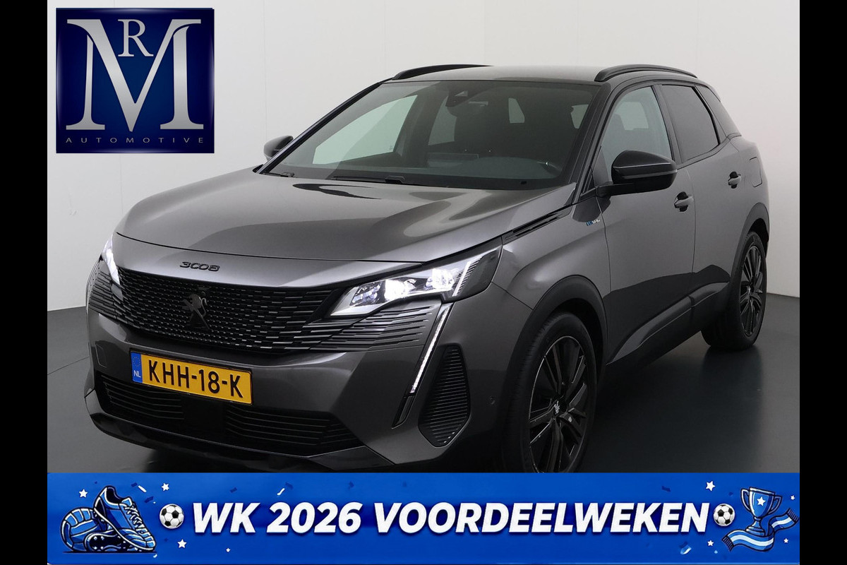 Peugeot 3008 1.6 HYbrid 225 GT PHEV | BLACK OPTIC| ELEK. STOEL + MEMORY| MASSAGESTOELEN| FOCAL AUDIO| STOELVERWARMING| CAMERA VOOR+ ACHTER| ADAPTIVE CRUISE CONTROL| DODE HOEK SENSOR| ELEK. ACHTERKLEP