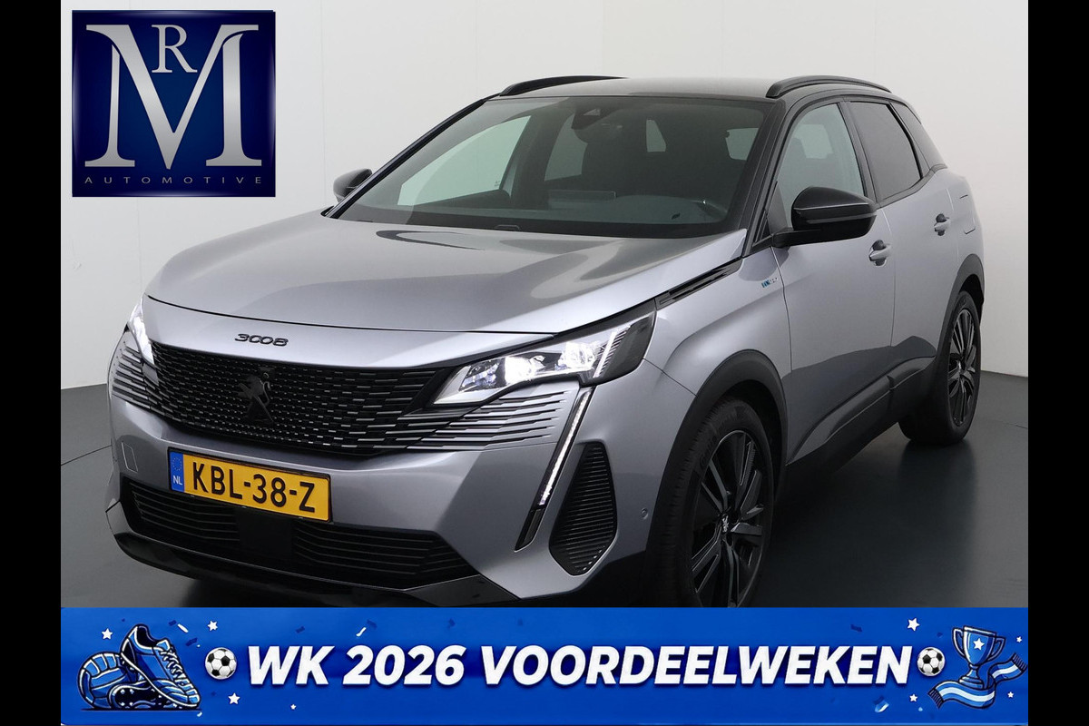 Peugeot 3008 1.6 HYbrid 225 GT VAN: 25.900,- VOOR: 22.877,- UW WKVOORDEEL: 3.023,- |PHEV | BLACK OPTIC| FOCAL AUDIO| STOELVERWARMING| CAMERA VOOR+ ACHTER| ADAPTIVE CRUISE CONTROL| DODE HOEK SENSOR| ELEK. ACHTERKLEP| STANDKACHEL