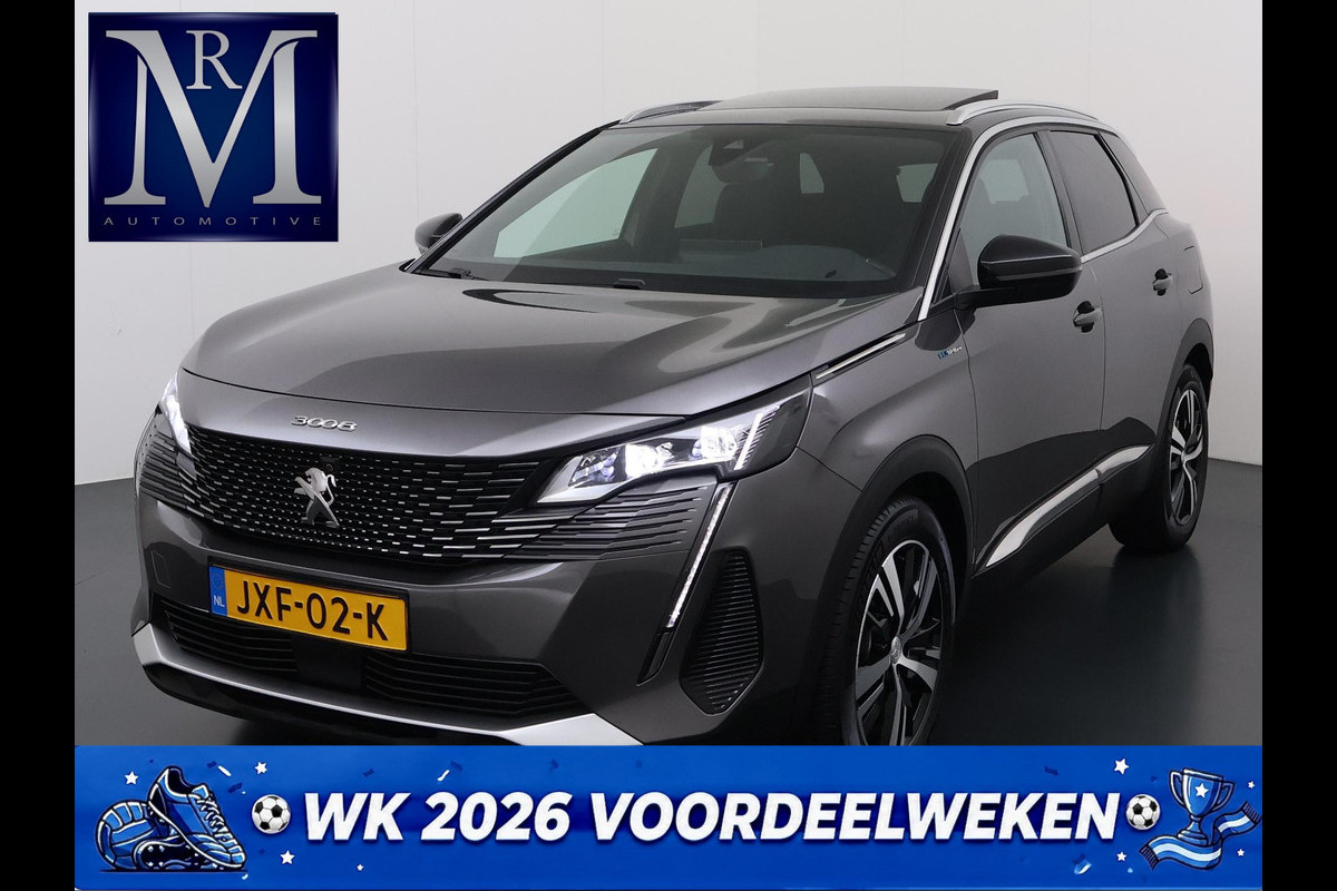 Peugeot 3008 1.6 HYbrid4 300 GT VAN: 26.900,- VOOR: 24.330,- UW WKVOORDEEL: 2.570,- | PANORAMADAK| ADAPTIVE CRUISE CONTROL| STANDKACHEL| CAMERA VOOR + ACHTER|