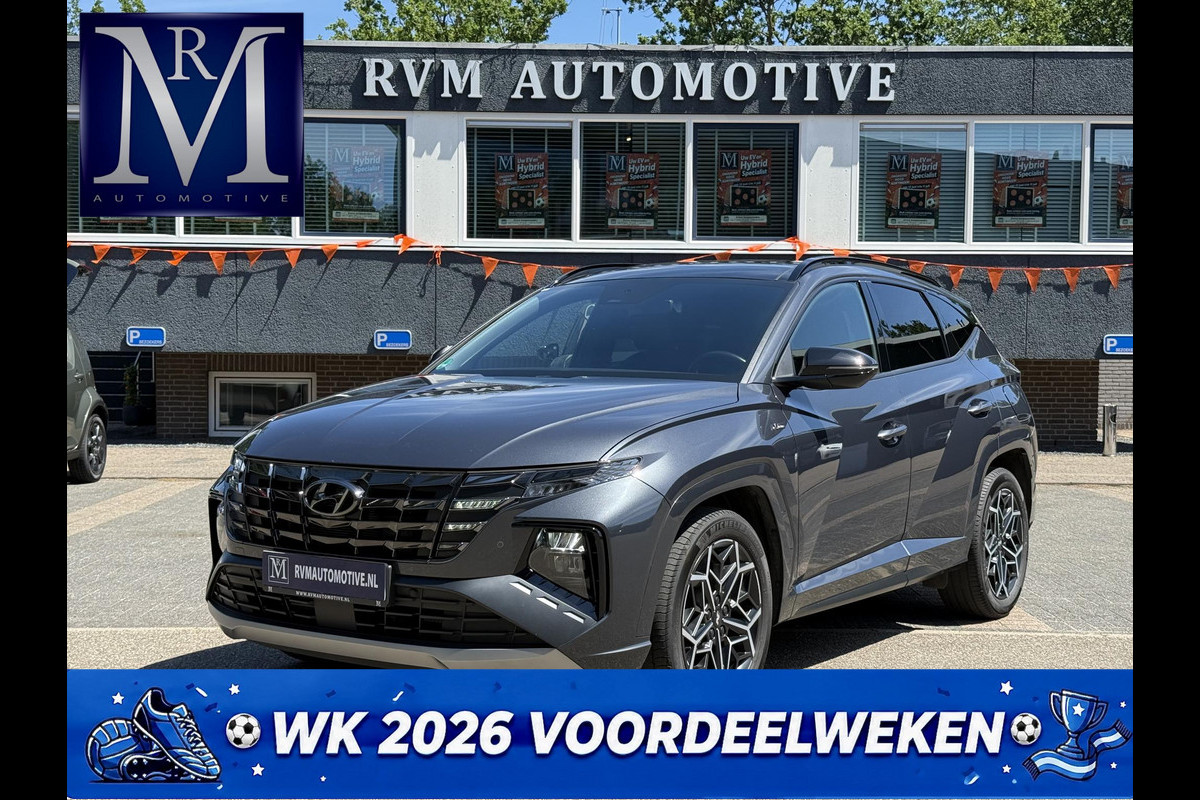Hyundai Tucson 1.6 T-GDI HEV N Line VAN: 36.900,- VOOR: 34.877,- UW WKVOORDEEL: 2.023,-| PANO |DEALER ONDERHOUDEN| HYUNDAI GARANTIE T/M 02-2028| STOELVENTILATIE + VERWARMING| CAMERA | FULL OPTIONS| ACHTERBANK VERWARMD