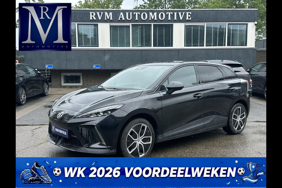 MG MG 4 Electric luxury VAN: 24.900,- VOOR: 22.440,- UW WKVOORDEEL: 2.460,- | SOH 97%|360 CAMERA| 7 JAAR MG GARANTIE T/M 02-2031| ELEK. STOEL| DODE HOEK SENSOR| STOEL + STUURVERWARMING| ADAPTIVE CRUISE CONTROL