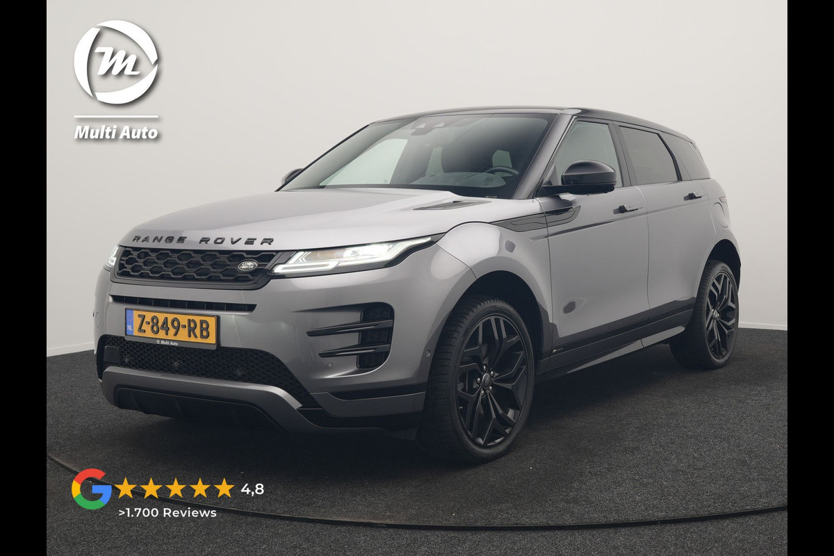 Land Rover Range Rover Evoque 1.5 P300e AWD R-Dynamic SE PHEV 309pk | Trekhaak Afn. | Adaptive Cruise | Head Up | 360 Camera | Meridian Audio | Lederen Sportstoelen Memory & Verwarmd | Keyless | Blis | Stuur Verwarmd | Apple Carplay | 20"L.M | Plug In Hybrid