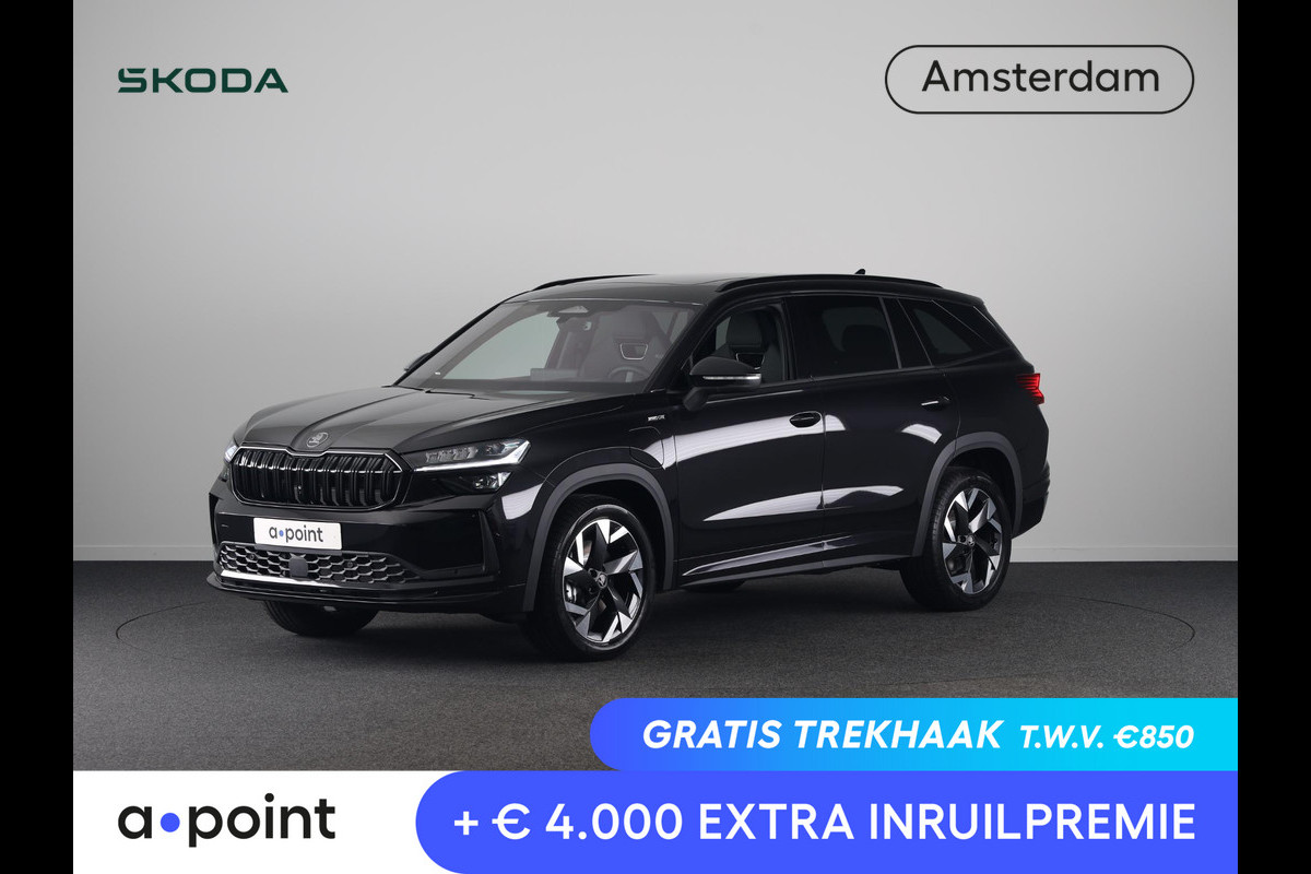 Škoda Kodiaq 1.5 TSI PHEV Sportline Business 204pk | Panoramadak | Trekhaak | Light & View | Adaptief onderstel | Canton Sound | Head-up | Blind Spot |